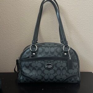 Coach Gray Signature Shoulder Bag